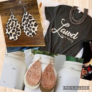 Shirt and earring set!